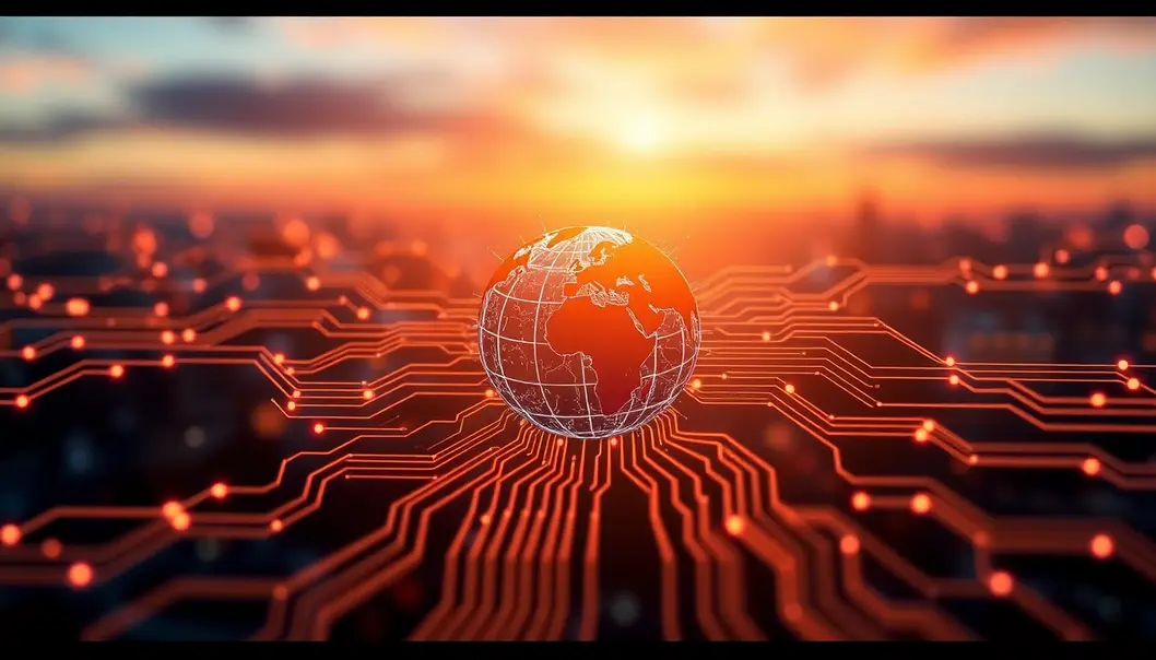 Hình ảnh biểu tượng cho sự kết nối và bảo mật internet với Proxy for Bing.