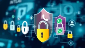 Minh họa về an toàn thông tin trong việc sử dụng Whatsapp và dịch vụ Proxy.