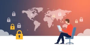 Hình ảnh biểu tượng cho sự an toàn và tự do trong việc lướt web với proxy.