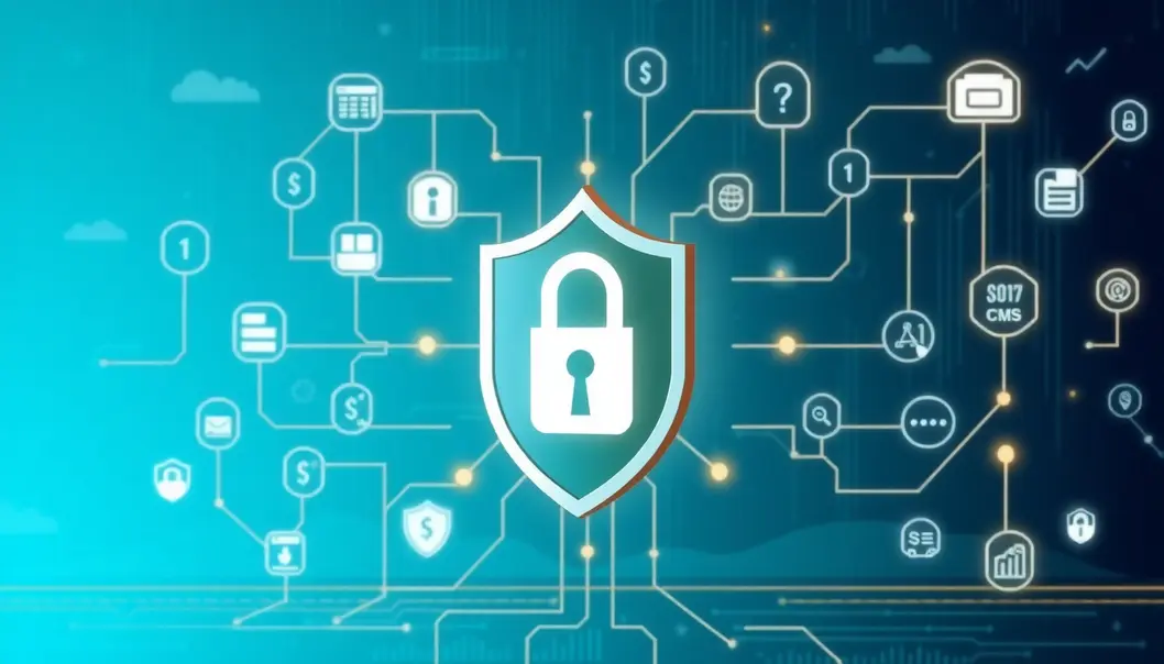 Hình ảnh biểu trưng cho sự bảo vệ đường truyền internet.