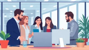 Small business team discussing the benefits of using proxy.