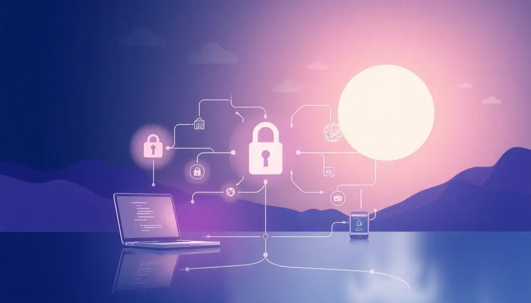 Hình ảnh thể hiện sự an toàn trong kết nối Internet.