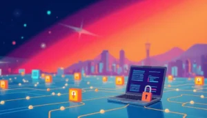 Illustration representing the benefits of proxy pooling for security and speed.