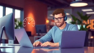 Người dùng vui vẻ khi truy cập internet nhanh chóng nhờ vào proxy.