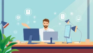 Người sử dụng đang làm việc hiệu quả với dịch vụ proxy đa nền tảng.