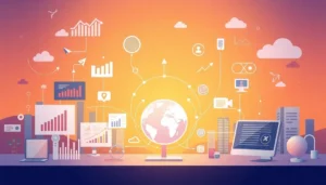 Một hình ảnh minh họa sức mạnh của proxy trong marketing, kết nối các công cụ tiếp thị digital.