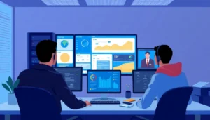 Hình ảnh mô phỏng không gian làm việc VPS, thể hiện sự hiệu quả và chuyên nghiệp.