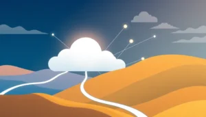 Khu vực số hóa đại diện cho dịch vụ VPS băng thông cao.