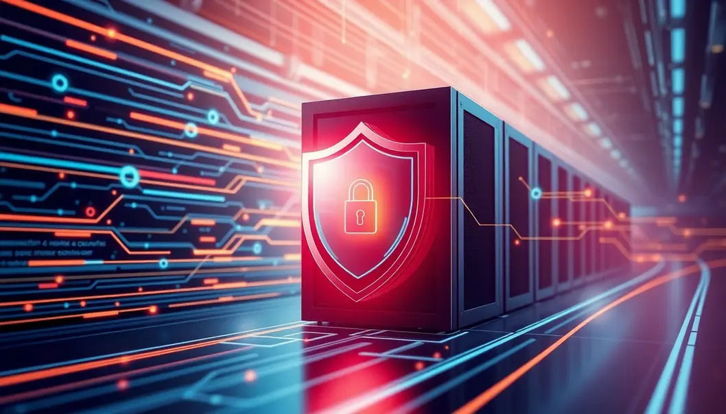 Tượng trưng cho sự bảo mật và tốc độ của VPS server mạnh.