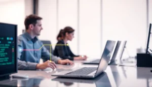 Digital workspace enhanced by reliable VPS services.