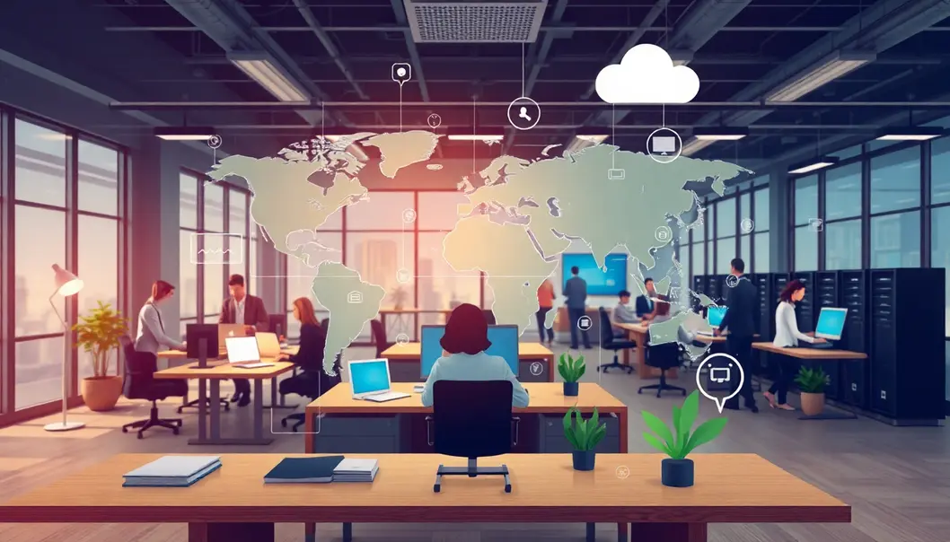 Hình ảnh thể hiện sự hiệu quả trong công việc với VPS toàn cầu.