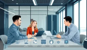 Những người tham gia cuộc họp về dịch vụ VPS.