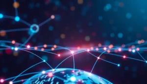 Hình ảnh biểu tượng cho sự kết nối và công nghệ hiện đại trong dịch vụ VPS.