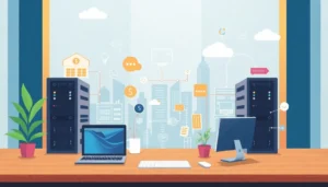 Một bức ảnh minh họa rõ ràng các lợi ích của dịch vụ VPS như hiệu suất cao, độ ổn định và hỗ trợ kỹ thuật.