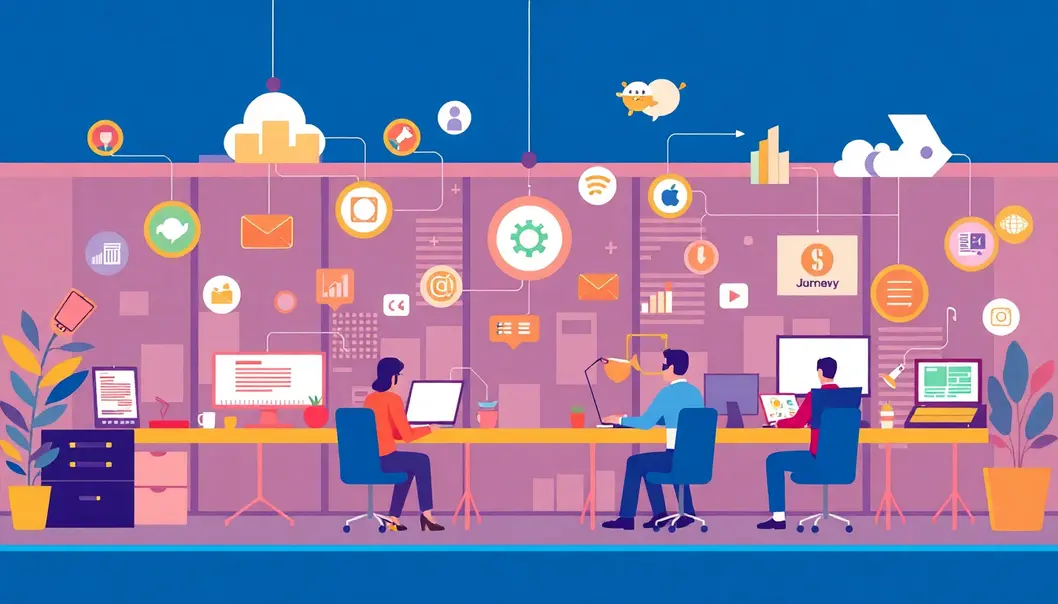 Hình ảnh minh họa sự phát triển công việc từ xa nhờ vào dịch vụ thuê VPS.