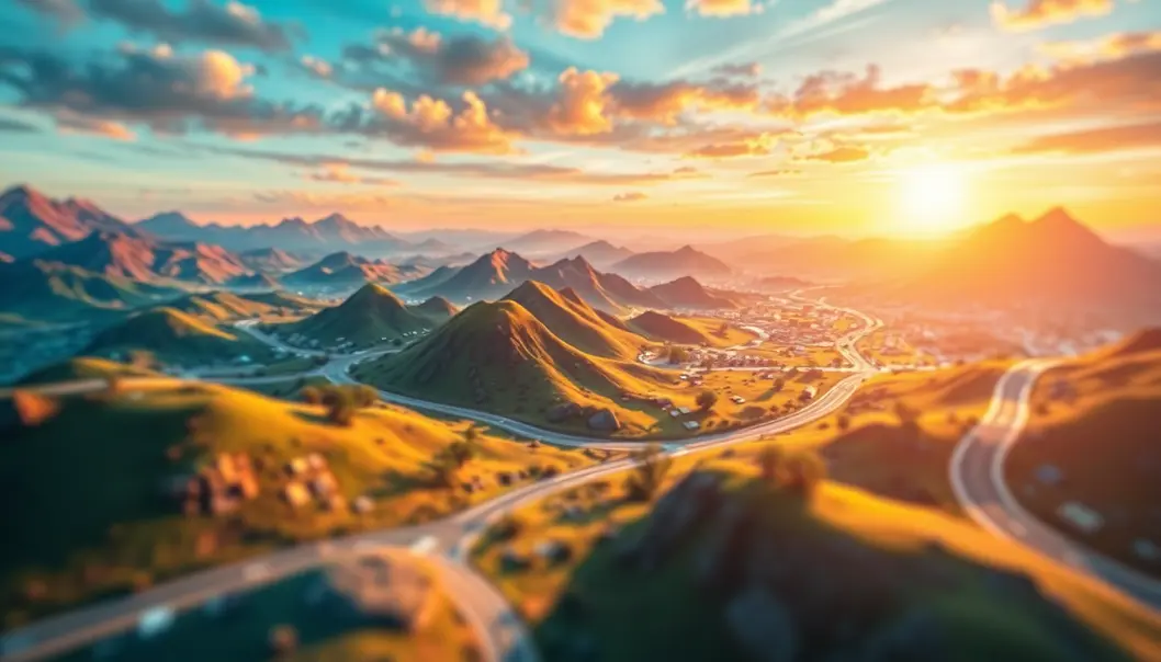 Khung cảnh nghệ thuật kỹ thuật số biểu thị tốc độ và hiệu quả trong render 3D.